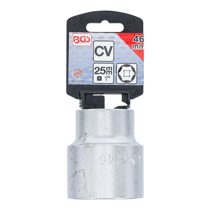BGS Douille pour clé, six pans 25 mm (1") 46 mm