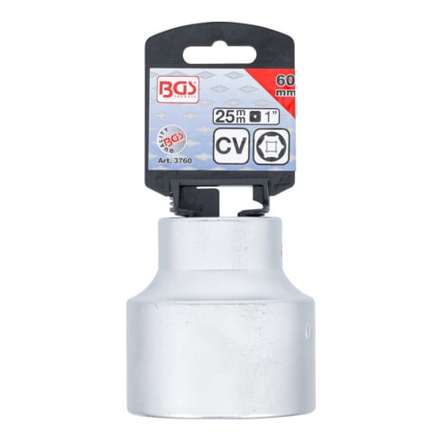 BGS Douille pour clé, six pans 25 mm (1") 60 mm