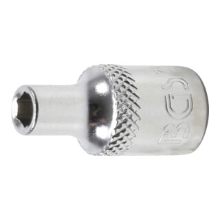 BGS Douille pour clé, six pans 6,3 mm (1/4") 4 mm