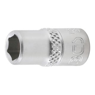 BGS Douille pour clé, six pans 6,3 mm (1/4") 9/32"