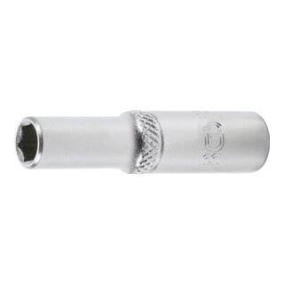 BGS Douille pour clé, six pans, longue 6,3 mm (1/4") 1/4"