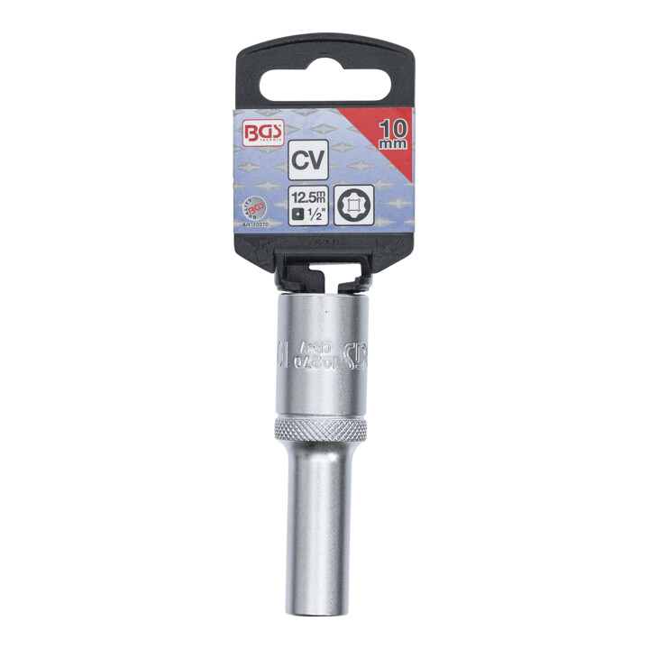 BGS Douille pour clé, Super Lock, longue 12,5 mm (1/2") 10 mm