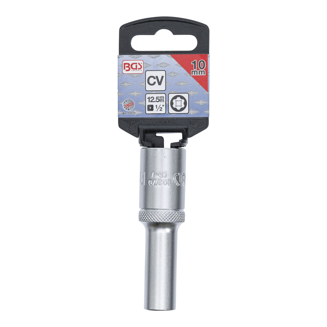 BGS Douille pour clé, Super Lock, longue 12,5 mm (1/2") 10 mm