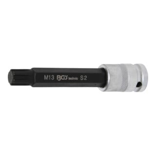 BGS Douilles à embouts longueur 120 mm 12,5 mm (1/2") profil cannelé (pour RIBE) M13