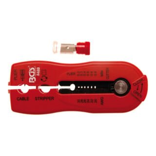 BGS Draad-/kabelstripmes "2-IN-1" | 0,2 - 0,8 mm