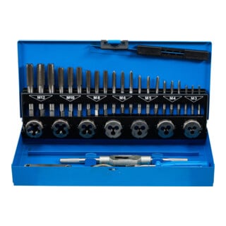 BGS Draadsnij set M3 - M12 1360 g 32 dlg.