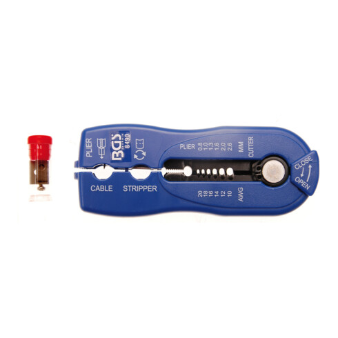 BGS Draht-/Kabel-Abisolierer "2-IN-1" 8490, 0,8 - 2,6 mm