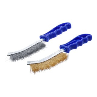 BGS Drahtbürsten-Satz 71033, Stahl und Messingdraht, 260 mm, 2-tlg.