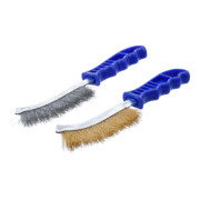 BGS Drahtbürsten-Satz 71033, Stahl und Messingdraht, 260 mm, 2-tlg.
