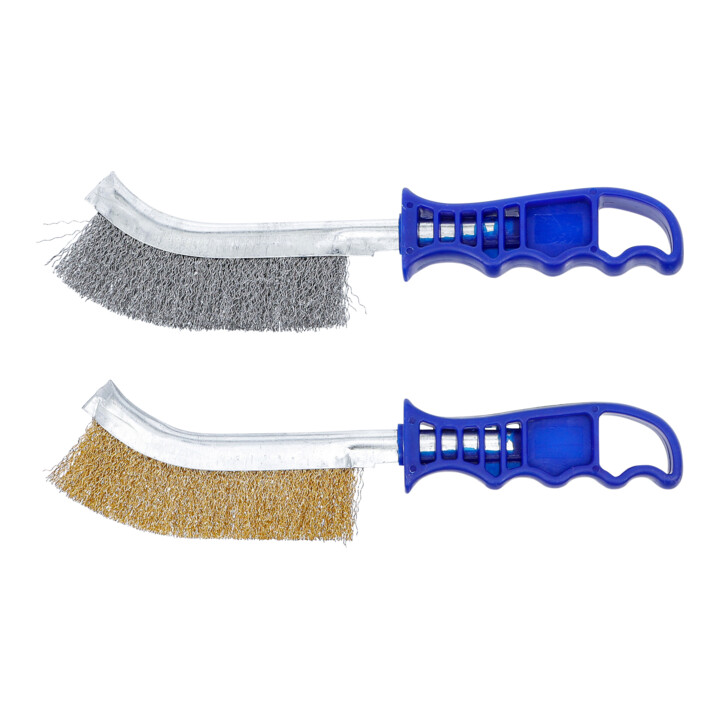 BGS Drahtbürsten-Satz 71033, Stahl und Messingdraht, 260 mm, 2-tlg.