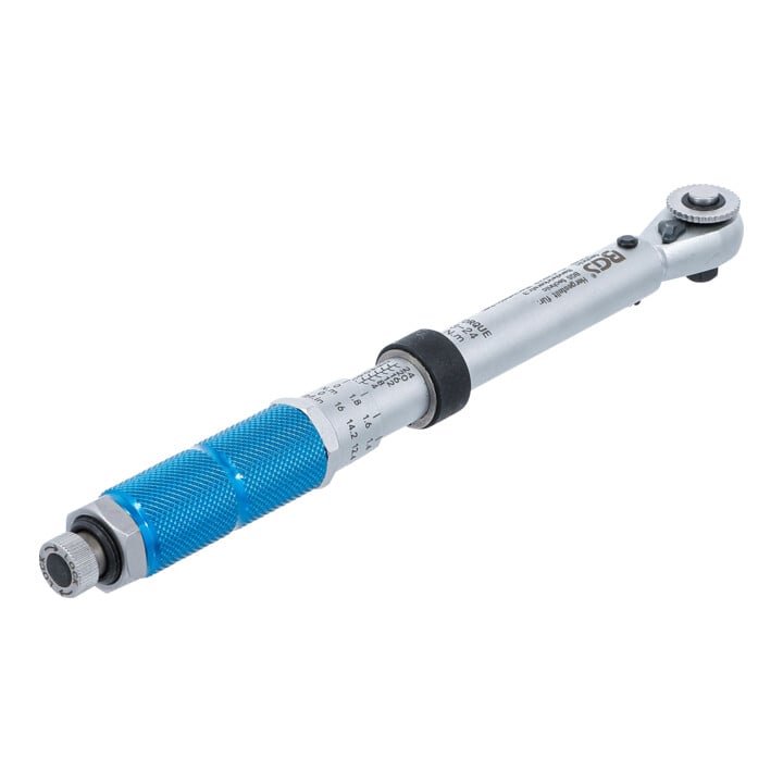 BGS Drehmomentschlüssel, Abtrieb Außenvierkant 6,3 mm (1/4"), 3 - 24 Nm
