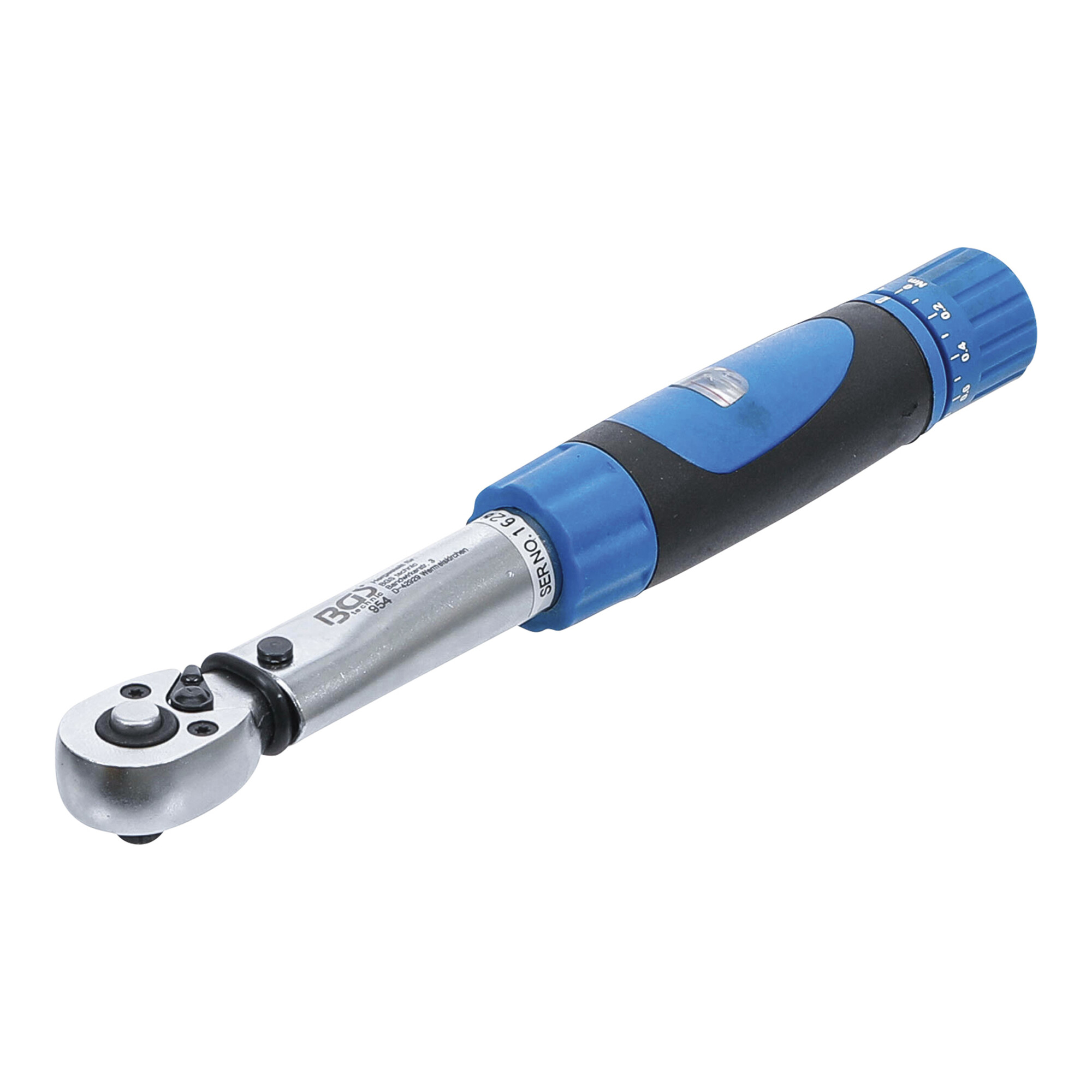 BGS Drehmomentschlüssel Abtrieb Außenvierkant 6,3 mm (1/4 Zoll) 1 - 6 Nm ; BGS technic