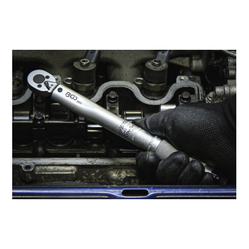BGS Drehmomentschlüssel Abtrieb Außenvierkant 6,3 mm 5 - 25 Nm