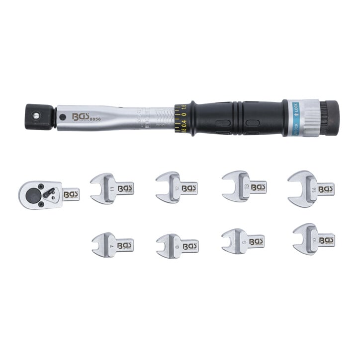 BGS Drehmomentschlüssel-Satz 6,3 mm (1/4 Zoll)  6 - 30 Nm 10 teilig