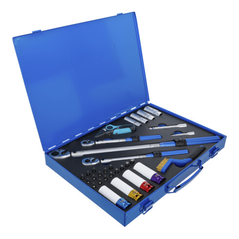 BGS Drehmomentschlüssel-Satz, Abtrieb Außenvierkant 6,3 mm (1/4"), 10 mm (3/8"), 12,5 mm (1/2"), 31-tlg.
