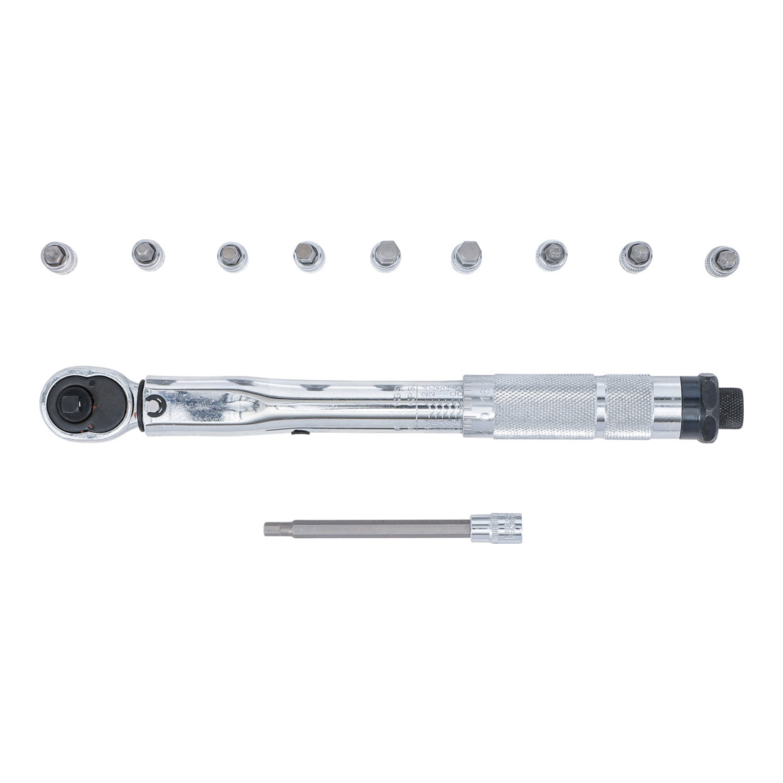 BGS Drehmomentschlüssel-Satz, Abtrieb Außenvierkant 6,3 mm (1/4"), 2 - 24 Nm, 11-tlg.