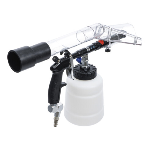 BGS Druckluft-Reinigungspistole mit Bürsten- und Saugaufsatz 7-tlg.