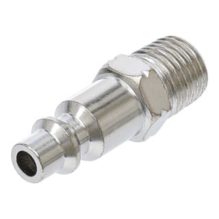 BGS Druckluft-Stecknippel 7057, 6,3 mm (1/4") Außengewinde, USA / Frankreich
