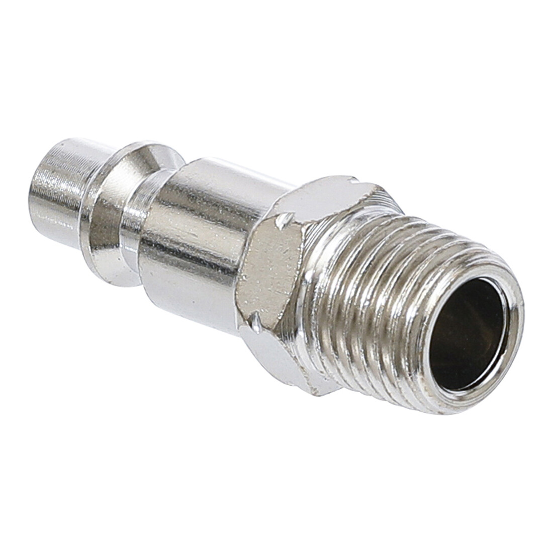 BGS Druckluft-Stecknippel 7057, 6,3 mm (1/4") Außengewinde, USA / Frankreich