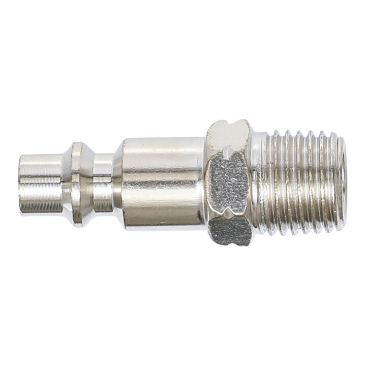 BGS Druckluft-Stecknippel 7057, 6,3 mm (1/4") Außengewinde, USA / Frankreich