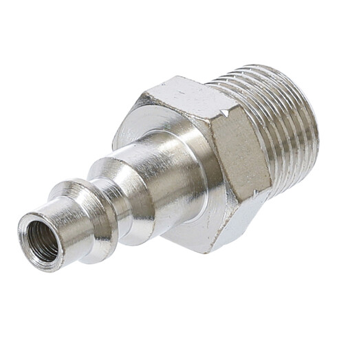 BGS Druckluft-Stecknippel 7064, 10 mm (3/8") Außengewinde, USA / Frankreich