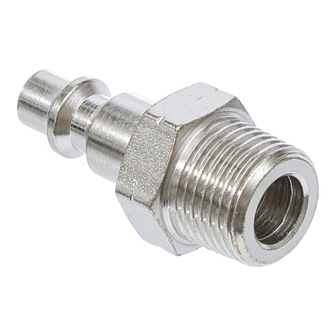 BGS Druckluft-Stecknippel 7064, 10 mm (3/8") Außengewinde, USA / Frankreich