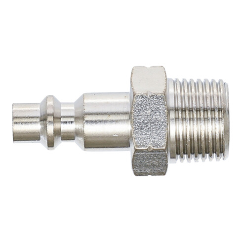 BGS Druckluft-Stecknippel 7064, 10 mm (3/8") Außengewinde, USA / Frankreich