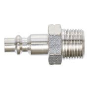 BGS Druckluft-Stecknippel 7064, 10 mm (3/8") Außengewinde, USA / Frankreich-4