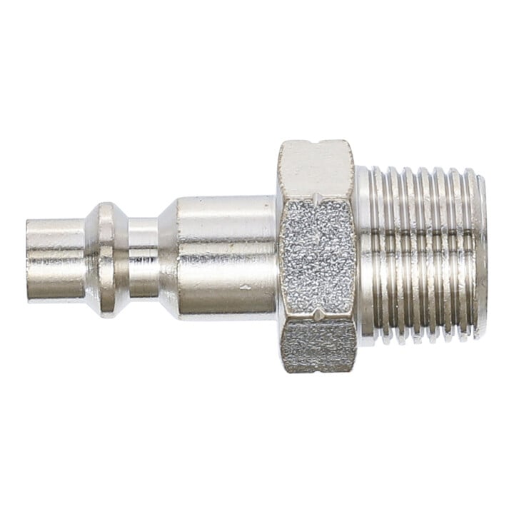 BGS Druckluft-Stecknippel 7064, 10 mm (3/8") Außengewinde, USA / Frankreich