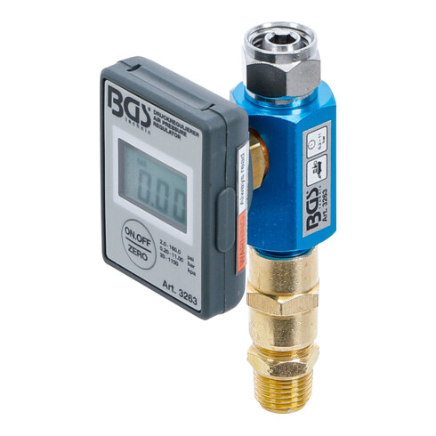 BGS Druckregulierer für Kompressoren 3263, 0,275 - 11 bar