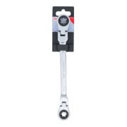 BGS Dubbele ratel-ringsleutel, kantelbaar, met E-profiel ringkoppen, SW E14 x E18-5