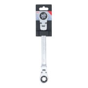 BGS Dubbele ratel-ringsleutel, kantelbaar, met E-profiel ringkoppen, SW E20 x E24-5