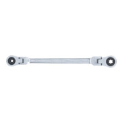 BGS Dubbele ratel-ringsleutel, verstelbaar, met E-profiel ringkoppen, SW E6 x E8-4