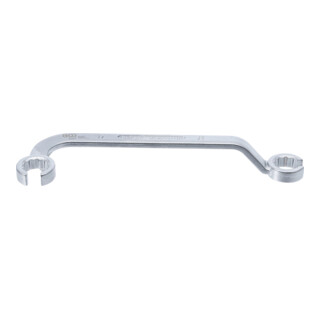 BGS dubbele ringsleutel, open voor dieselinjectieleidingen SW 17 mm