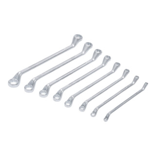 BGS dubbele ringsleutelset gekarteld SW 6 x 7 - 20 x 22 mm 8 dlg.