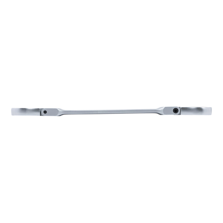 BGS dubbele steek-ringratelsleutelset haaks met E-profiel ringkoppen SW E6 - E24 4-delig.