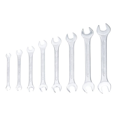 BGS Dubbele steeksleutelset SW 6x7 - 20x22 mm 8 dlg.