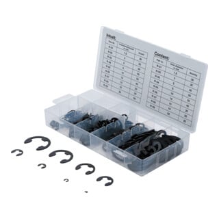 BGS E-Sicherungsring-Sortiment 1,5 - 22 mm 300-tlg.