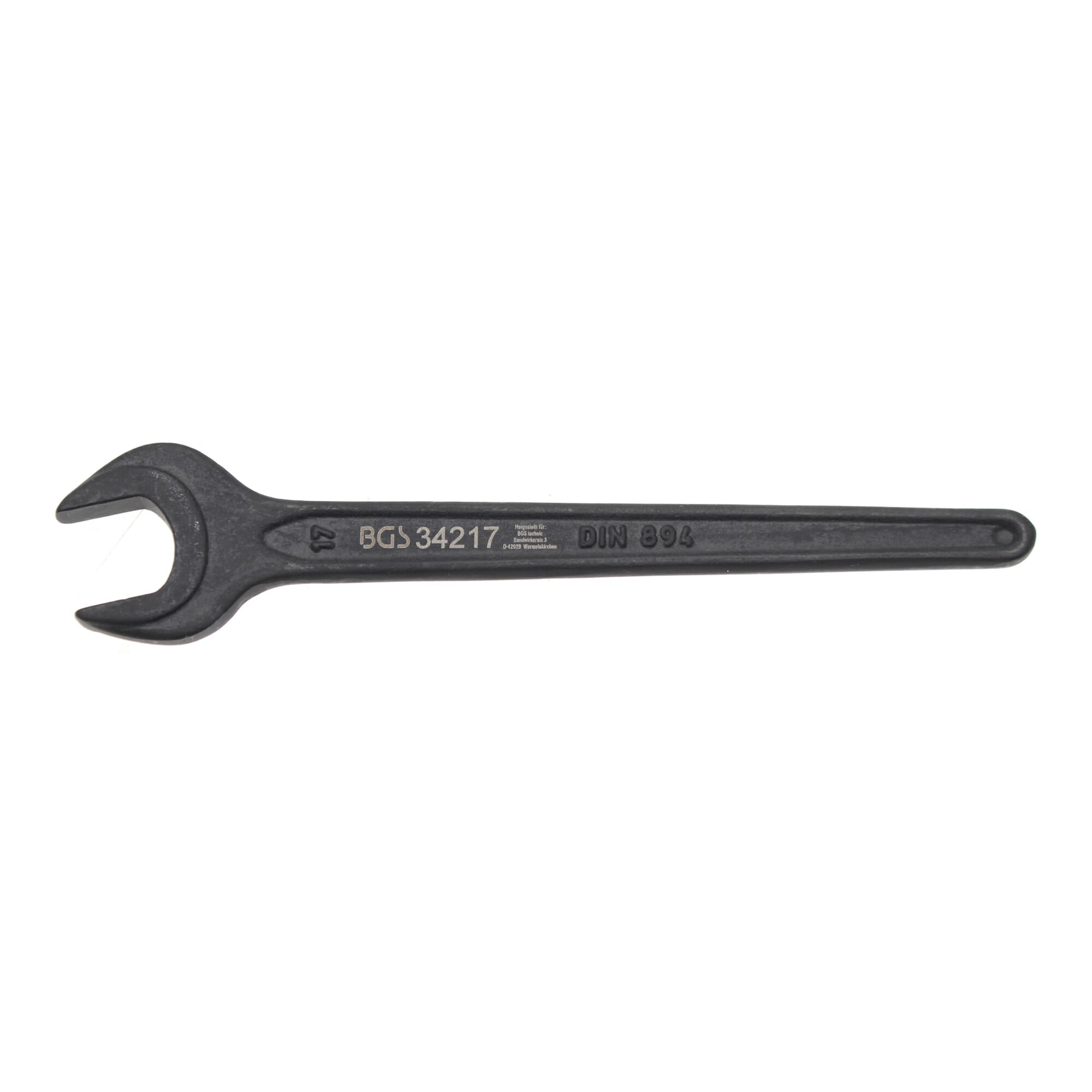 BGS Einmaulschlüssel 34217, DIN 894, SW 17 mm ; BGS technic