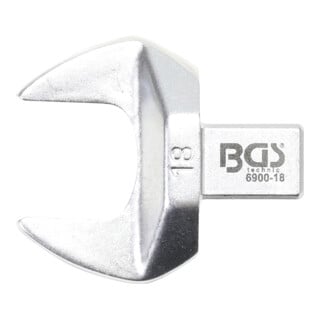 BGS Einsteck-Maulschlüssel 6900-18, 18 mm, Aufnahme 9 x 12 mm