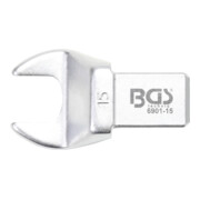 BGS Einsteck-Maulschlüssel 6901-15, 15 mm, Aufnahme 14 x 18