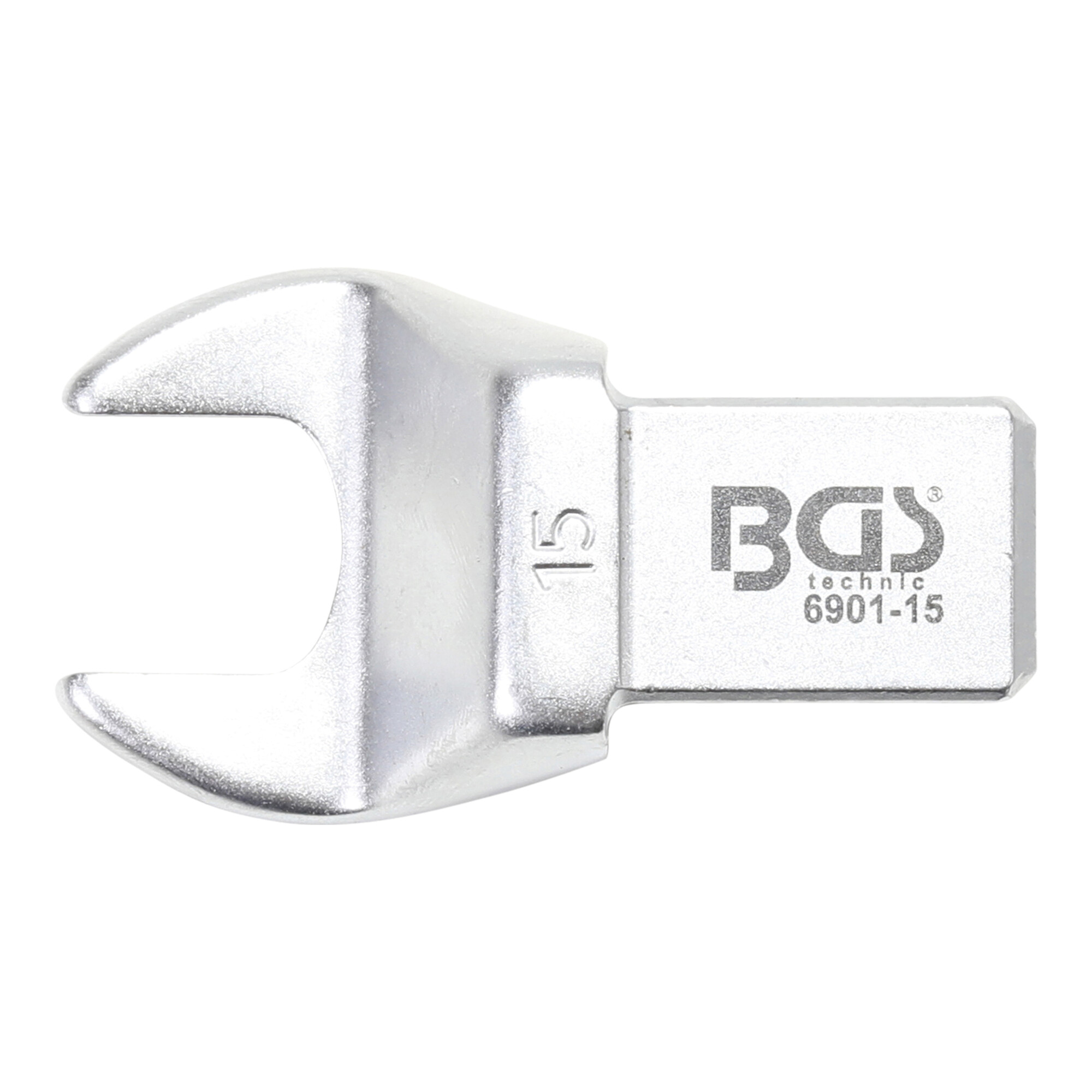 BGS Einsteck-Maulschlüssel 6901-15, 15 mm, Aufnahme 14 x 18 ; BGS technic