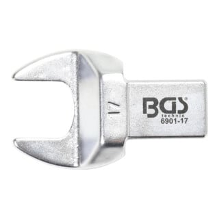 BGS Einsteck-Maulschlüssel 6901-17, 17 mm, Aufnahme 14 x 18