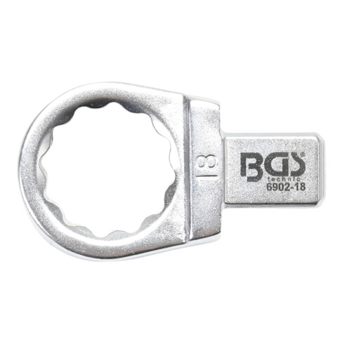 BGS Einsteck-Ringschlüssel 6902-18, 18 mm, Aufnahme 9 x 12 mm