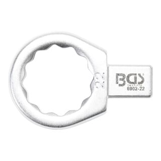 BGS Einsteck-Ringschlüssel 6902-22, 22 mm, Aufnahme 9 x 12 mm