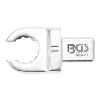 BGS Einsteck-Ringschlüssel 6904-11, offen, 11 mm, Aufnahme 9 x 12 mm