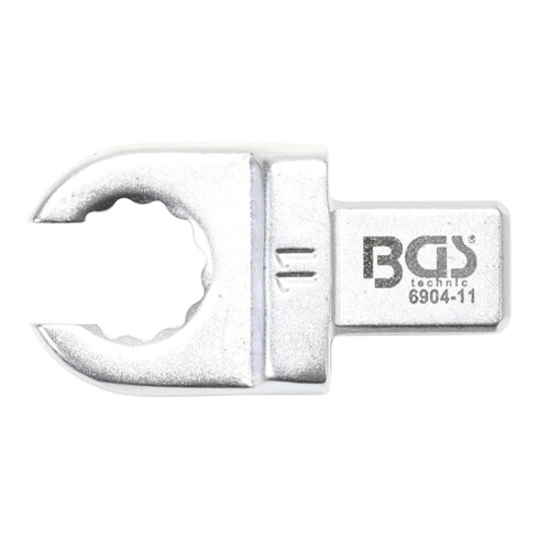 BGS Einsteck-Ringschlüssel 6904-11, offen, 11 mm, Aufnahme 9 x 12 mm