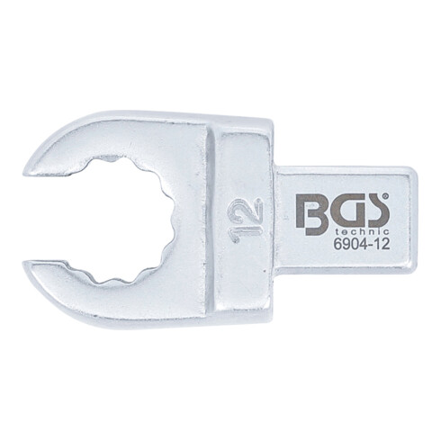 BGS Einsteck-Ringschlüssel 6904-12, offen, 12 mm, Aufnahme 9 x 12 mm