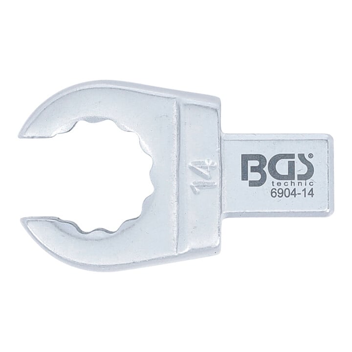 BGS Einsteck-Ringschlüssel 6904-14, offen, 14 mm, Aufnahme 9 x 12 mm