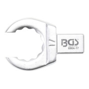 BGS Einsteck-Ringschlüssel 6904-17, offen, 17 mm, Aufnahme 9 x 12 mm